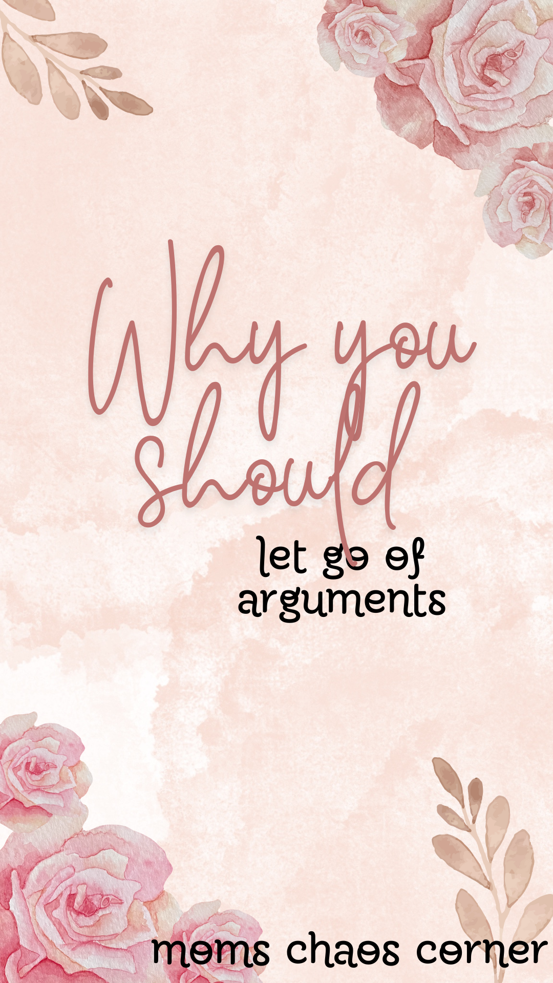 letting go of arguments